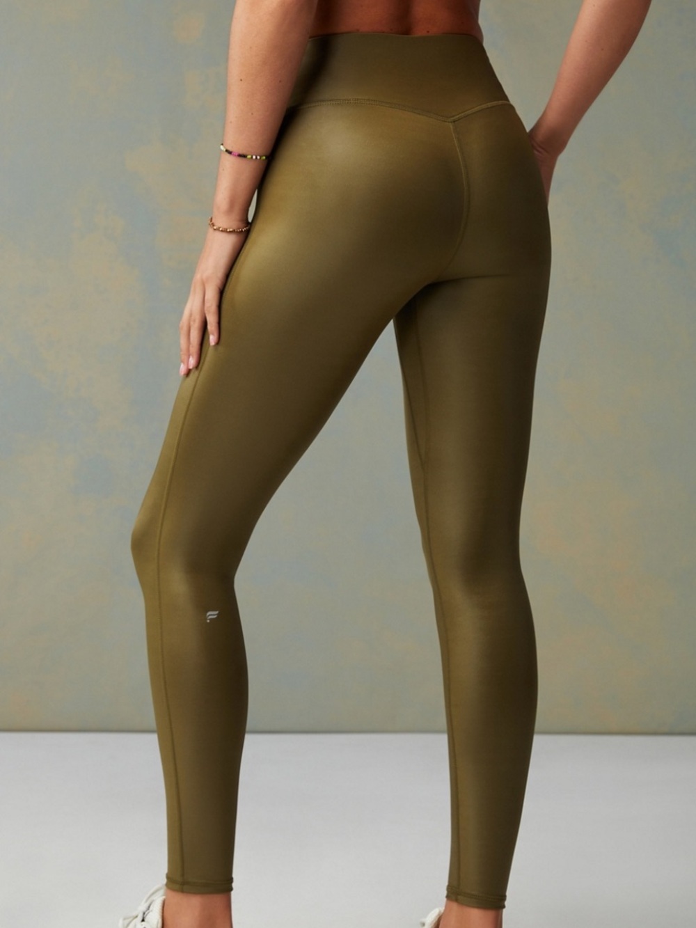 Anywhere Motion365+ Shine High-Waisted Legging Dark Moss Shine green olive XXS